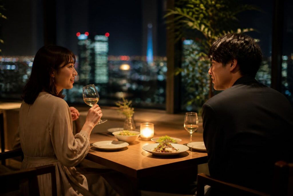 東京で駐車場付きのデート向け店はどこ?